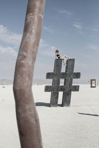Série Burning Man - "Hashtag" photographie d'Eric Bouvet