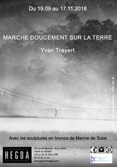 Affiche Collector "Marche doucement sur la Terre" d'Yvan Travert
