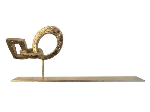 "Petite Catena" VICTOIRE D'HARCOURT - SCUPTURE EN BRONZE & OR