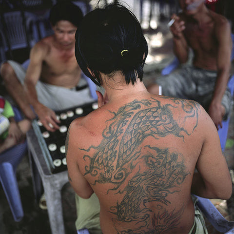 "Vietnam, Cantho, tatouage" photographie d'Eric Benard