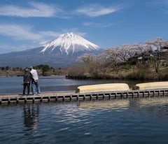 "Japon, Lac Tanuki, le ponton" Photographie d'Éric Bénard