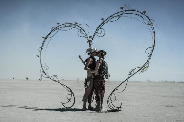 Série Burning Man - "Heart" photographie d'Eric Bouvet