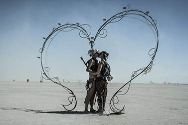 Eric Bouvet photographie "Heart" série Burning Man