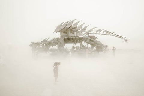 Eric Bouvet photographie "Dragon"- Série Burning man, Nevada 2012