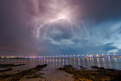 "Le pont et l’orage" photographie Xavier Delorme