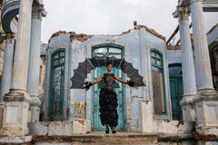 Photographie de Sarah Caron - Série Mode A Lo Cubano - "L'Ange noir" - La Havane