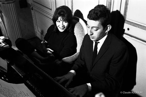 Serge Gainsbourg et Juliette Greco Paris - Photographie de Claude Azoulay