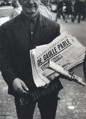 "De Gaulle Parle" - Mai 68 photographie de Bernard Perrine
