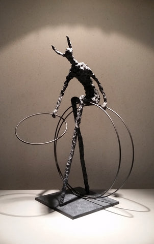 "Je de cerceaux N°2 "  - Sculpture de Karine Chaudé