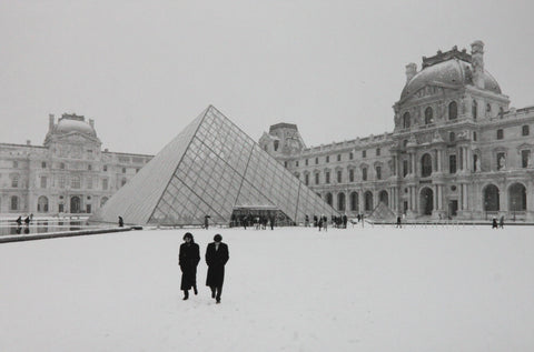 "Le Louvre sous la neige" Photographie de Michel Giniès