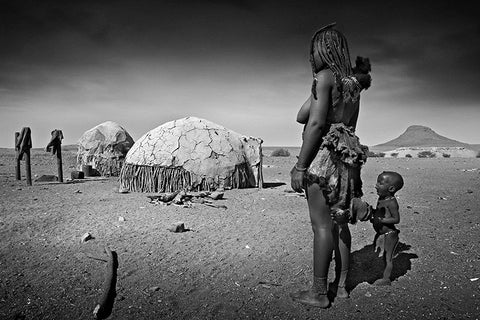 "Le campement" Photographie de Yvan Travert -  Série Marche doucement sur la terre