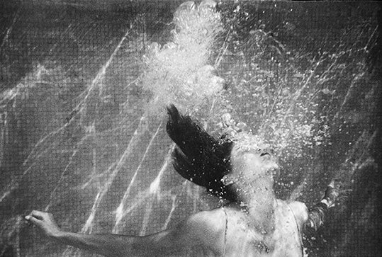 Gil Rigoulet " Des bulles et de l'eau " Série le corps et l'eau